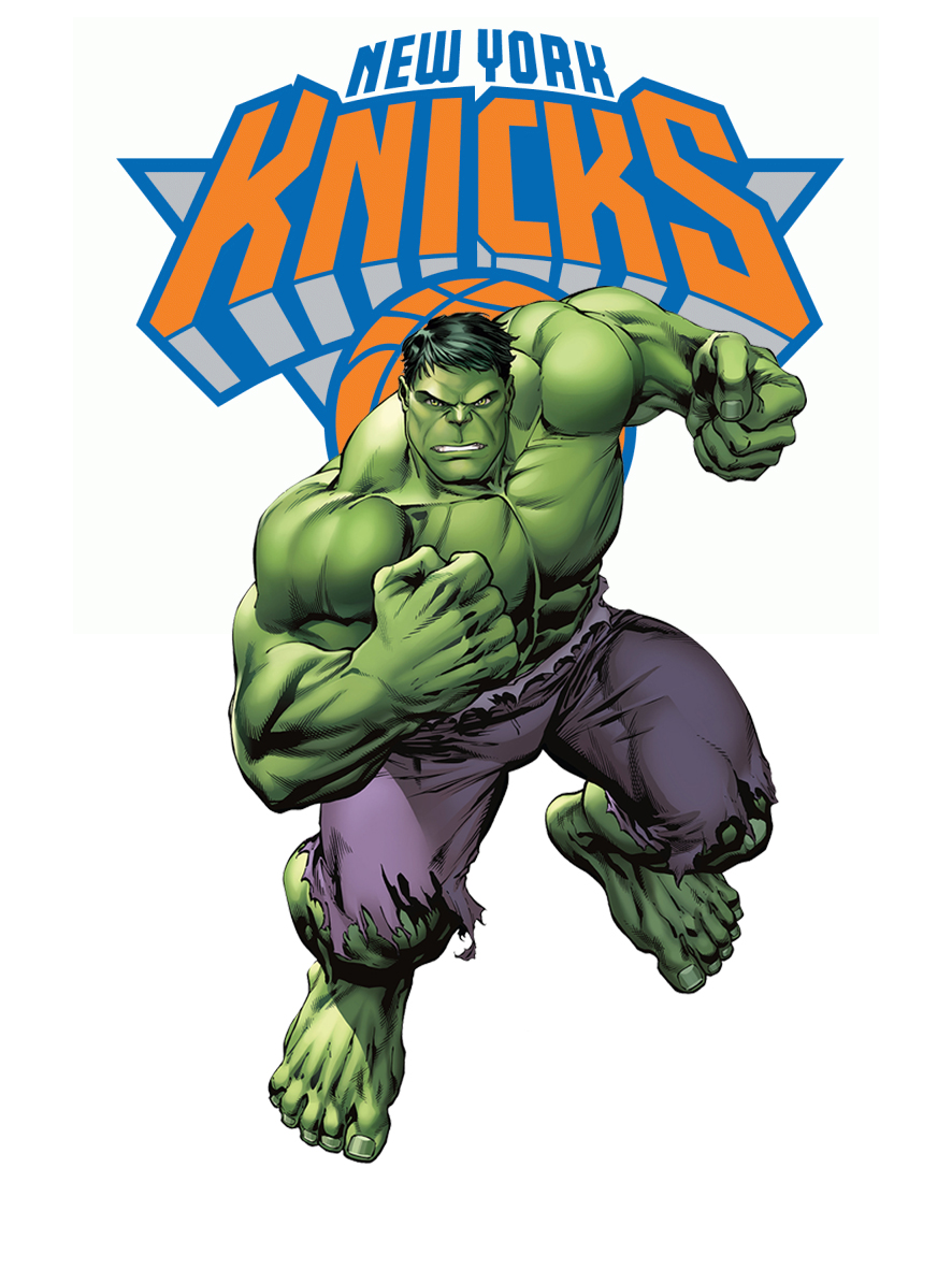 New York Knicks Hulk Logo vinyl decal